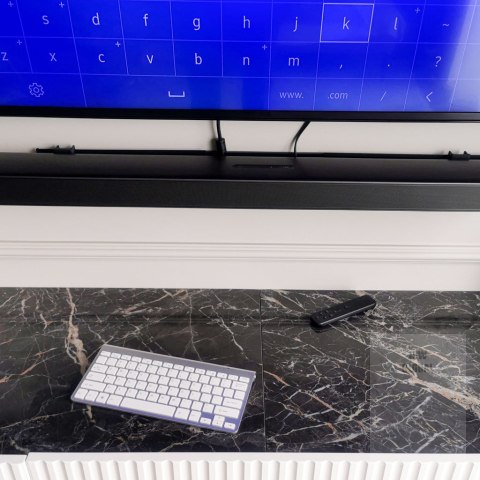 Klawiatura bezprzewodowa Smart TV srebrna Klawiatura bezprzewodowa Smart TV srebrna