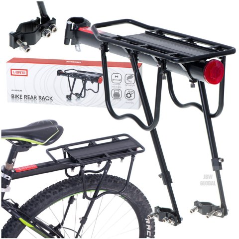 L-BRNO Bagażnik rowerowy tylny aluminium uniwersalny L-BRNO Bagażnik rowerowy tylny aluminium uniwersalny