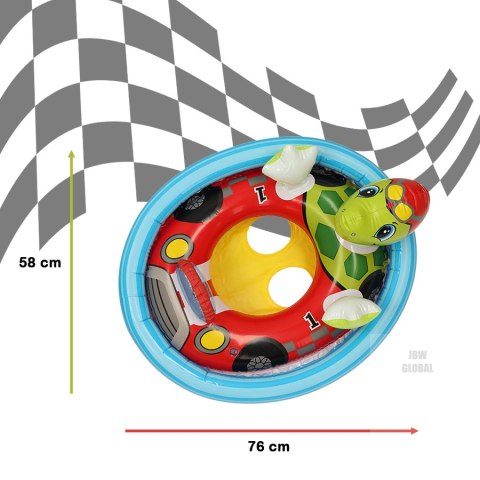 INTEX 59570 Kółko do pływania dla dzieci z siedziskiem żółw max23kg 3-4lata INTEX 59570 Kółko do pływania dla dzieci z siedziskiem żółw max23kg 3-4lata