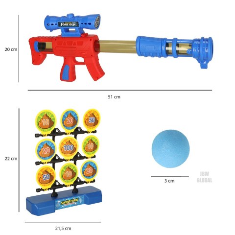 Strzelanie do celu ruchoma tarcza gra zręcznościowa pistolet piłki Strzelanie do celu ruchoma tarcza gra zręcznościowa pistolet piłki