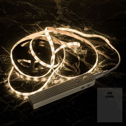 Taśma LED na baterie USB czujnik ruchu 2M ciepły biały Taśma LED na baterie USB czujnik ruchu 2M ciepły biały