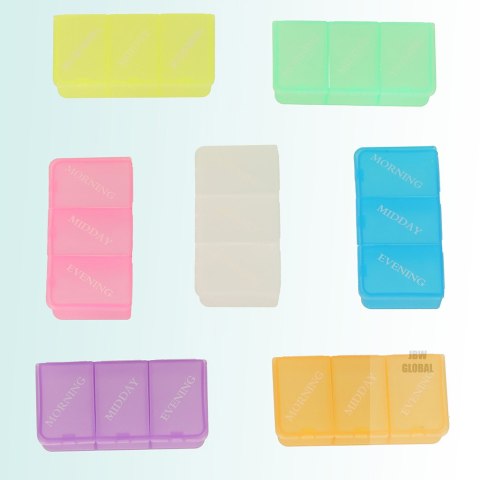 Pudełko organizer na leki na tabletki kasetka 7 dni 3 pory dnia 4 języki Pudełko organizer na leki na tabletki kasetka 7 dni 3 pory dnia 4 języki