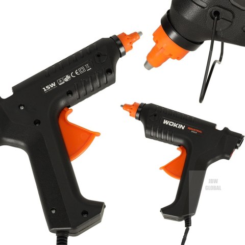 WOKIN Pistolet do kleju klejenia na gorąco 15W + wkłady 11,2mm WOKIN Pistolet do kleju klejenia na gorąco 15W + wkłady 11,2mm