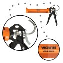 WOKIN Pistolet wyciskacz do silikonu akrylu kleju kartuszy mas obrotowy korpus 360 255mm