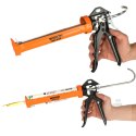 WOKIN Pistolet wyciskacz do silikonu akrylu kleju kartuszy mas obrotowy korpus 360 255mm