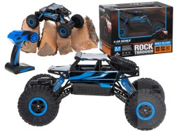 Samochód zdalnie sterowany na pilota RC Rock Crawler HB 2,4GHz 1:18 niebieski