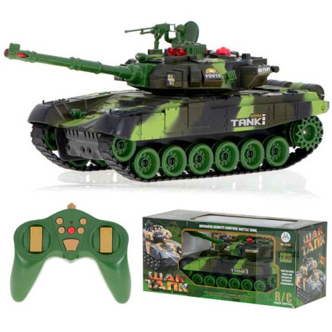 Czołg zdalnie sterowany na pilota RC War Tank 9993 2.4 GHz kamuflaż leśny Czołg zdalnie sterowany na pilota RC War Tank 9993 2.4 GHz kamuflaż leśny