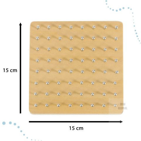 Geoboard geoplan drewniana układanka tworzenie kształtów z gumek Geoboard geoplan drewniana układanka tworzenie kształtów z gumek