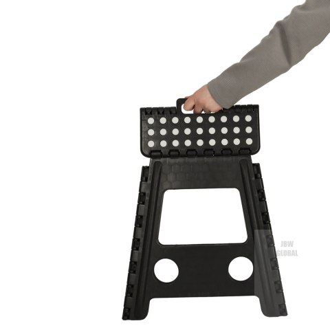 Stołek taboret składany antypoślizgowy 39cm czarny Stołek taboret składany antypoślizgowy 39cm czarny