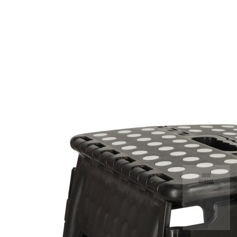 Stołek taboret składany antypoślizgowy 39cm czarny Stołek taboret składany antypoślizgowy 39cm czarny
