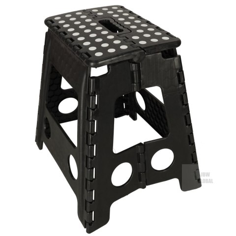 Stołek taboret składany antypoślizgowy 39cm czarny Stołek taboret składany antypoślizgowy 39cm czarny