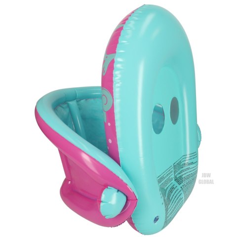 BESTWAY 34091 Kółko do pływania dla niemowląt koło pontonik dla dzieci dmuchany z siedziskiem z daszkiem różowy 1-2lata 18kg BESTWAY 34091 Kółko do pływania dla niemowląt koło pontonik dla dzieci dmuchany z siedziskiem z daszkiem różowy 1-2lata 18kg