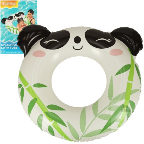 BESTWAY 36351 Koło do pływania dmuchane panda 3-6lat 60kg BESTWAY 36351 Koło do pływania dmuchane panda 3-6lat 60kg