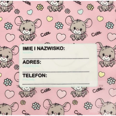 Worek na buty obuwie wf dla dzieci myszka różowy Worek na buty obuwie wf dla dzieci myszka różowy