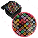 Markery dwustronne alkoholowe w etui 120 + podstawka