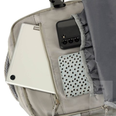 Plecak podróżny do samolotu wodoodporny kabel USB 45x16x28cm szary Plecak podróżny do samolotu wodoodporny kabel USB 45x16x28cm szary
