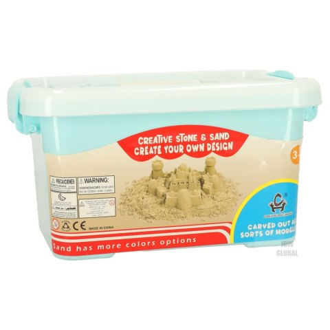 Piasek Kinetyczny w wiaderku 1kg foremki różowy Piasek Kinetyczny w wiaderku 1kg foremki różowy