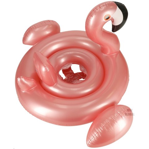 Kółko do pływania dla niemowląt koło pontonik dla dzieci z siedziskiem flaming max 20kg 1-3lata Kółko do pływania dla niemowląt koło pontonik dla dzieci z siedziskiem flaming max 20kg 1-3lata