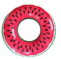 Koło do pływania dmuchane arbuz 110cm max 100kg czerwono-zielone Koło do pływania dmuchane arbuz 110cm max 100kg czerwono-zielone