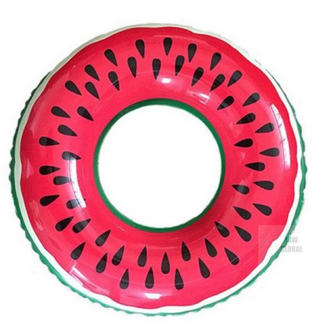 Koło do pływania dmuchane arbuz 110cm max 100kg czerwono-zielone Koło do pływania dmuchane arbuz 110cm max 100kg czerwono-zielone