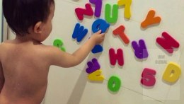 Zabawka do kąpieli literki cyferki piankowe do wanny