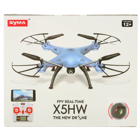 Dron RC Syma X5HW kamera FPV WiFi 2,4GHz niebieski Dron RC Syma X5HW kamera FPV WiFi 2,4GHz niebieski