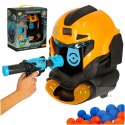 Gra zręcznościowa robot kask strzelanie do celu pistolet kulki celownik