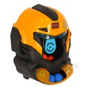 Gra zręcznościowa robot kask strzelanie do celu pistolet kulki celownik