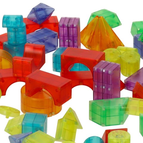 Klocki magnetyczne świecące 64 el. Klocki magnetyczne świecące 64 el.