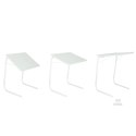 Stolik boczny pod laptopa składany 52 x 40 cm biały