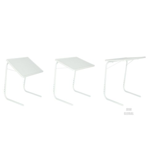 Stolik boczny pod laptopa składany 52 x 40 cm biały Stolik boczny pod laptopa składany 52 x 40 cm biały