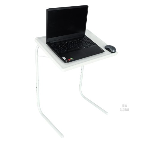 Stolik boczny pod laptopa składany 52 x 40 cm biały Stolik boczny pod laptopa składany 52 x 40 cm biały