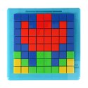 Układanka kreatywna logiczna klocki puzzle mozaika 175 elementów