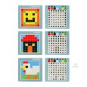 Układanka kreatywna logiczna klocki puzzle mozaika 175 elementów