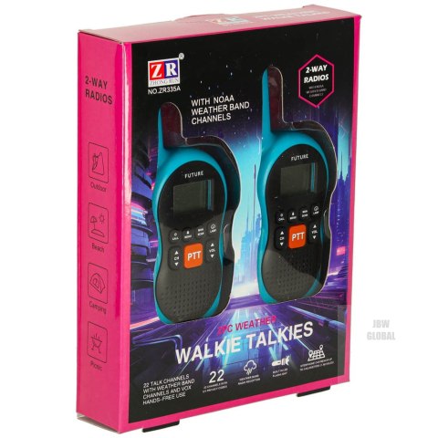 Walkie Talkie krótkofalówki dla dzieci zasięg 3km zestaw 2 szt. Walkie Talkie krótkofalówki dla dzieci zasięg 3km zestaw 2 szt.