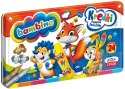 Kredki w metalowym pudełku 24 kolory + temperówka BAMBINO Kredki w metalowym pudełku 24 kolory + temperówka BAMBINO