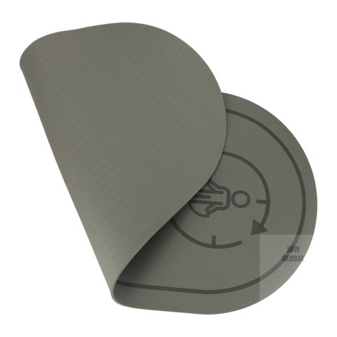 Mata do ćwiczeń jogi skakania na skakance wygłuszająca antypoślizgowa 127x63x0,6 cm czarna Mata do ćwiczeń jogi skakania na skakance wygłuszająca antypoślizgowa 127x63x0,6 cm czarna