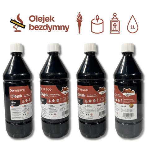 Paliwo olej do lamp, pochodni i świec 1,0L CYNAMON AiG Paliwo olej do lamp, pochodni i świec 1,0L CYNAMON AiG