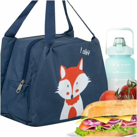 Torba termiczna na lunch jedzenie śniadaniowa izolacyjna lis pomarańczowy Torba termiczna na lunch jedzenie śniadaniowa izolacyjna lis pomarańczowy