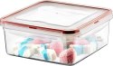 Pojemnik plastikowy 2,3L KWADRAT SAVER BOX z pokrywką Chomik