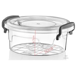 Pojemnik plastikowy 300ml OKRĄGŁY MULTI BOX z pokrywką Chomik