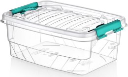 Pojemnik plastikowy 5,0L PROSTOKĄT MULTI BOX z pokrywką CLIP Chomik