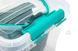 Pojemnik plastikowy 5,0L PROSTOKĄT MULTI BOX z pokrywką CLIP Chomik