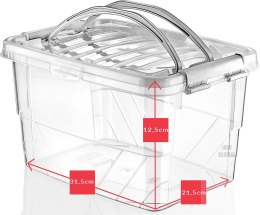 Pojemnik plastikowy 5,0L PROSTOKĄT MULTI BOX z pokrywką i uchwytem Chomik