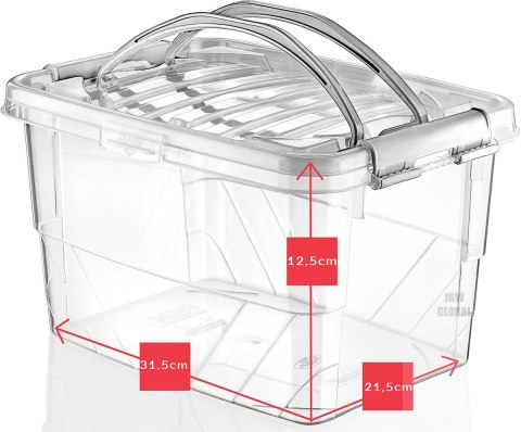 Pojemnik plastikowy 5,0L PROSTOKĄT MULTI BOX z pokrywką i uchwytem Chomik Pojemnik plastikowy 5,0L PROSTOKĄT MULTI BOX z pokrywką i uchwytem Chomik