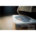 Pojemnik plastikowy pod łóżko 60L z kółkami i pokrywą TRANSPARENTNY Kamai EDA