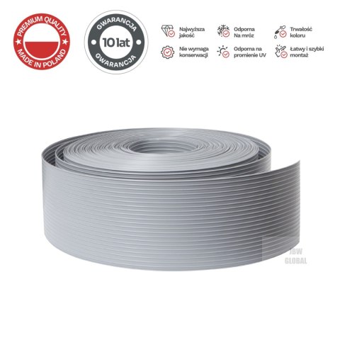 Taśma ogrodzeniowa 52mb Thermoplast® CLASSIC LINE 9,5cm SZARA PROTECTO Taśma ogrodzeniowa 52mb Thermoplast® CLASSIC LINE 9,5cm SZARA PROTECTO