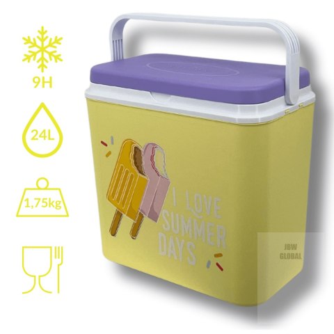 Lodówka turystyczna pasywna 24L Lody Kamai Coolbox Lodówka turystyczna pasywna 24L Lody Kamai Coolbox