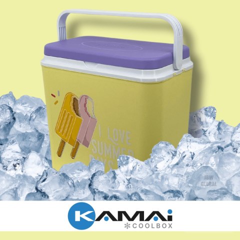 Lodówka turystyczna pasywna 24L Lody Kamai Coolbox Lodówka turystyczna pasywna 24L Lody Kamai Coolbox