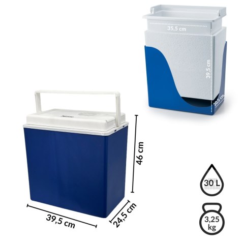 Lodówka samochodowa elektryczna 30L KAMAI ICEGO, zasilanie 12-230V, szara Kamai Coolbox Lodówka samochodowa elektryczna 30L KAMAI ICEGO, zasilanie 12-230V, szara Kamai Coolbox
